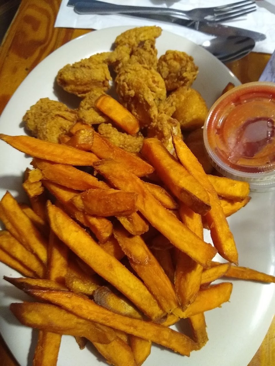5 Fried Shrimp with Fries