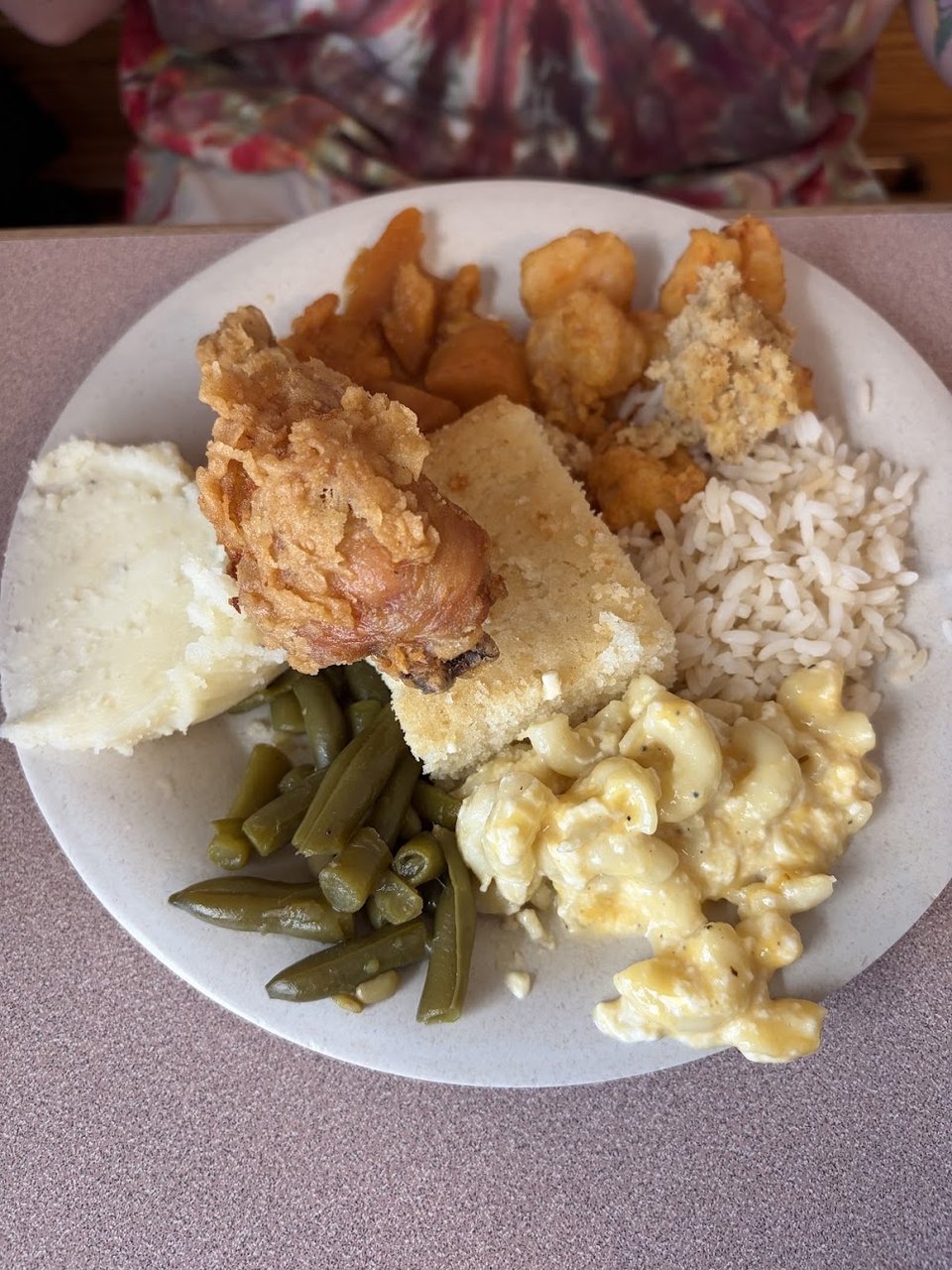 Fried Chicken Mac & Cheese Green Beans